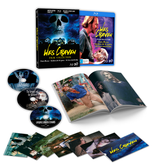 Wes Craven Film Collection – Limited Edition 3D Lenticular Hardcase + Booklet + Art Cards  Blu-ray (ViaVision/Region Free)