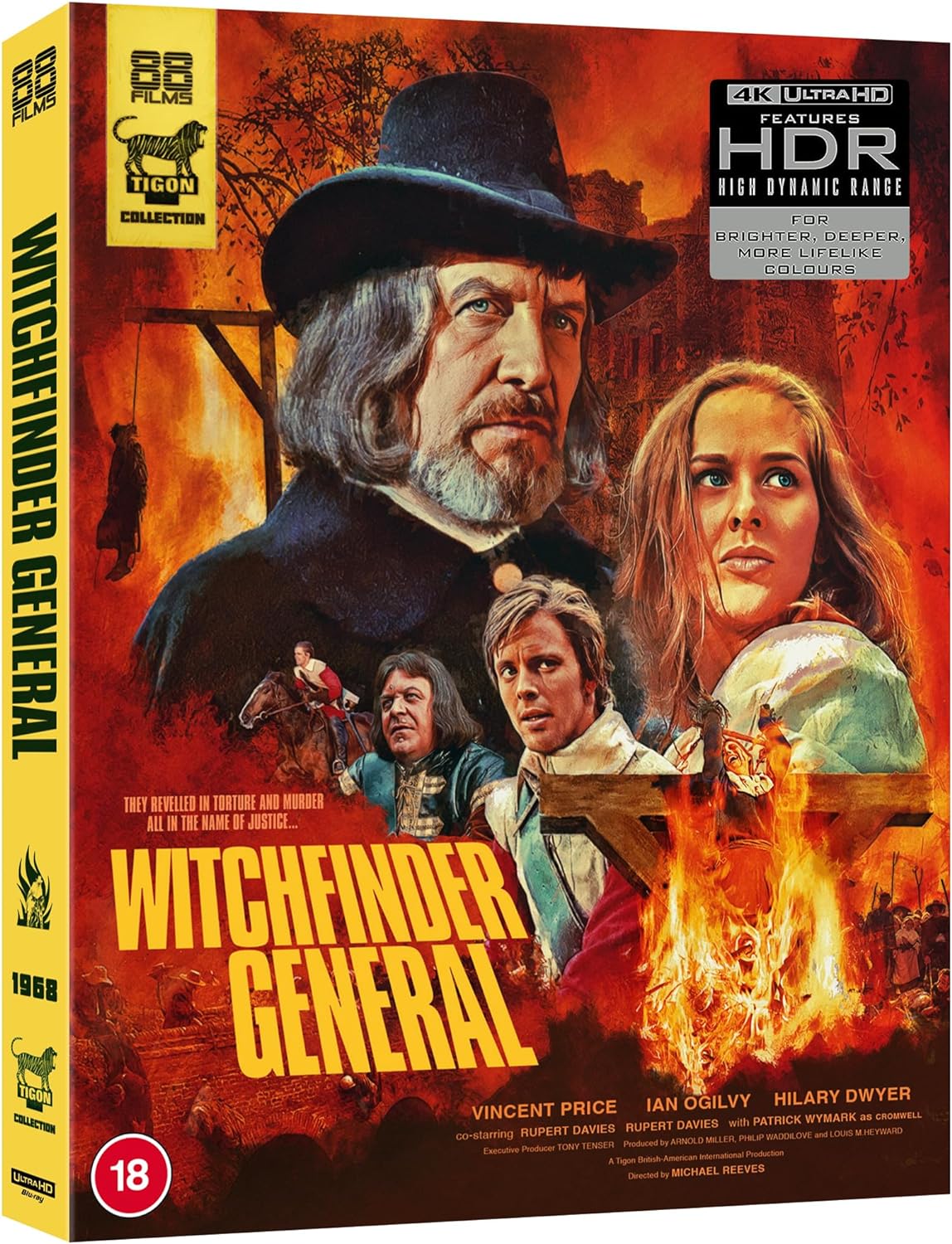 The Witchfinder General 4K UHD + Blu-ray with Slipcover (88 Films Tigon Collection/Region Free/B) [Preorder]