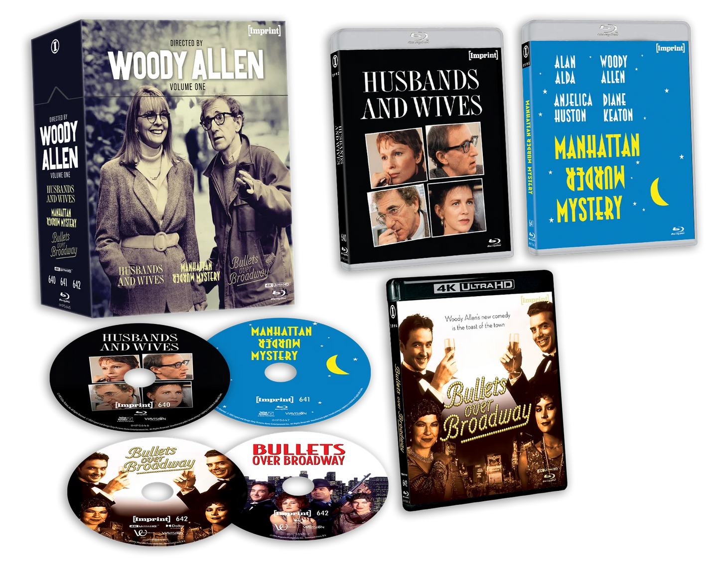 Directed By... Woody Allen - Volume One (1992 - 1994) - 4K UHD + Blu-ray Limited Edition Hardbox - Imprint Collection #640 - 642 (Imprint/Region Free) [Preorder]