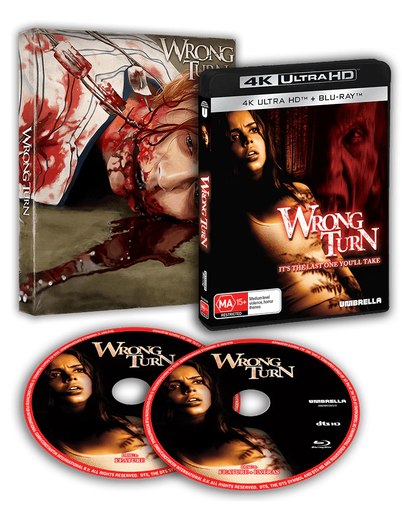 Wrong Turn (2003) 4K UHD + Blu-ray with Slipcover (Umbrella Entertainment/Region Free) [Preroder]