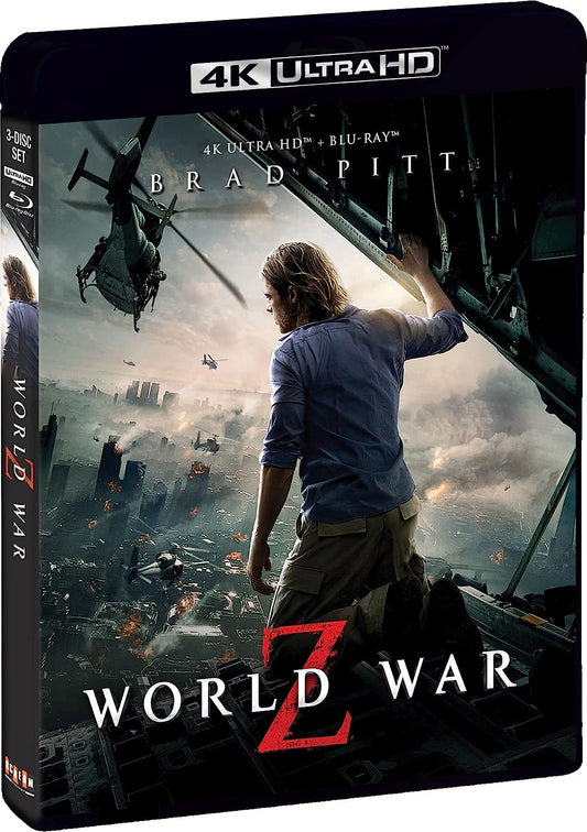 World War Z 4K UHD + Blu-ray (3-Disc Set) (Scream Factory)