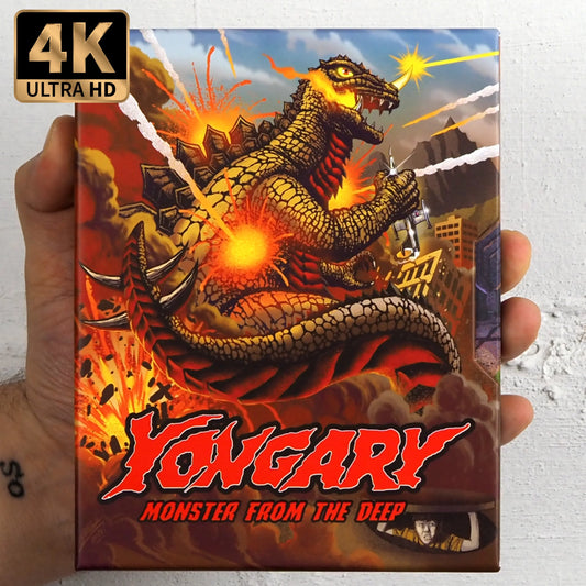 Yongary, Monster from the Deep 4K UHD + Blu-ray Hard Slipcase + Slipcover Combo (Vinegar Syndrome) LIMIT 1 PER CUSTOMER
