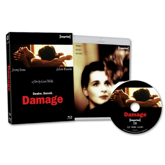 Damage (1992) Blu-ray with Limited Edition Slipcase (Imprint/Region Free)